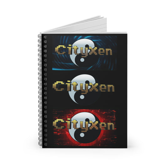 CityXen Spiral Notebook - Ruled Line