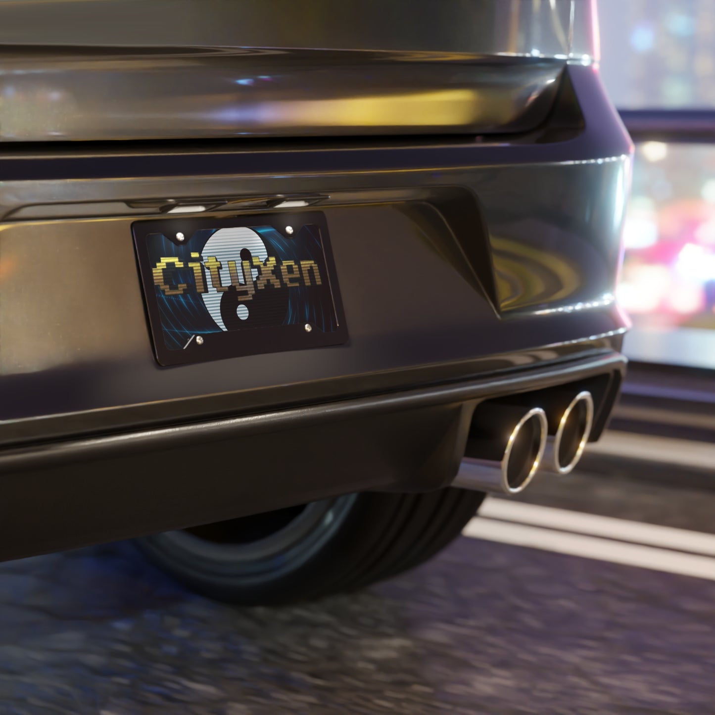 CityXen LO8BC Vanity Plate