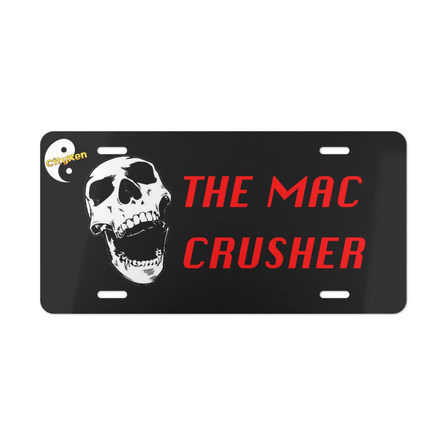 The MAC Crusher Vanity Plate