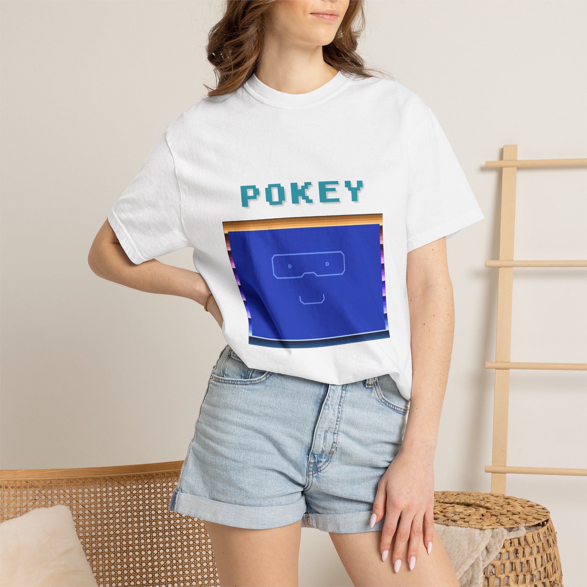 Pokey The Atari 800 XL AI T-shirt - Image 4