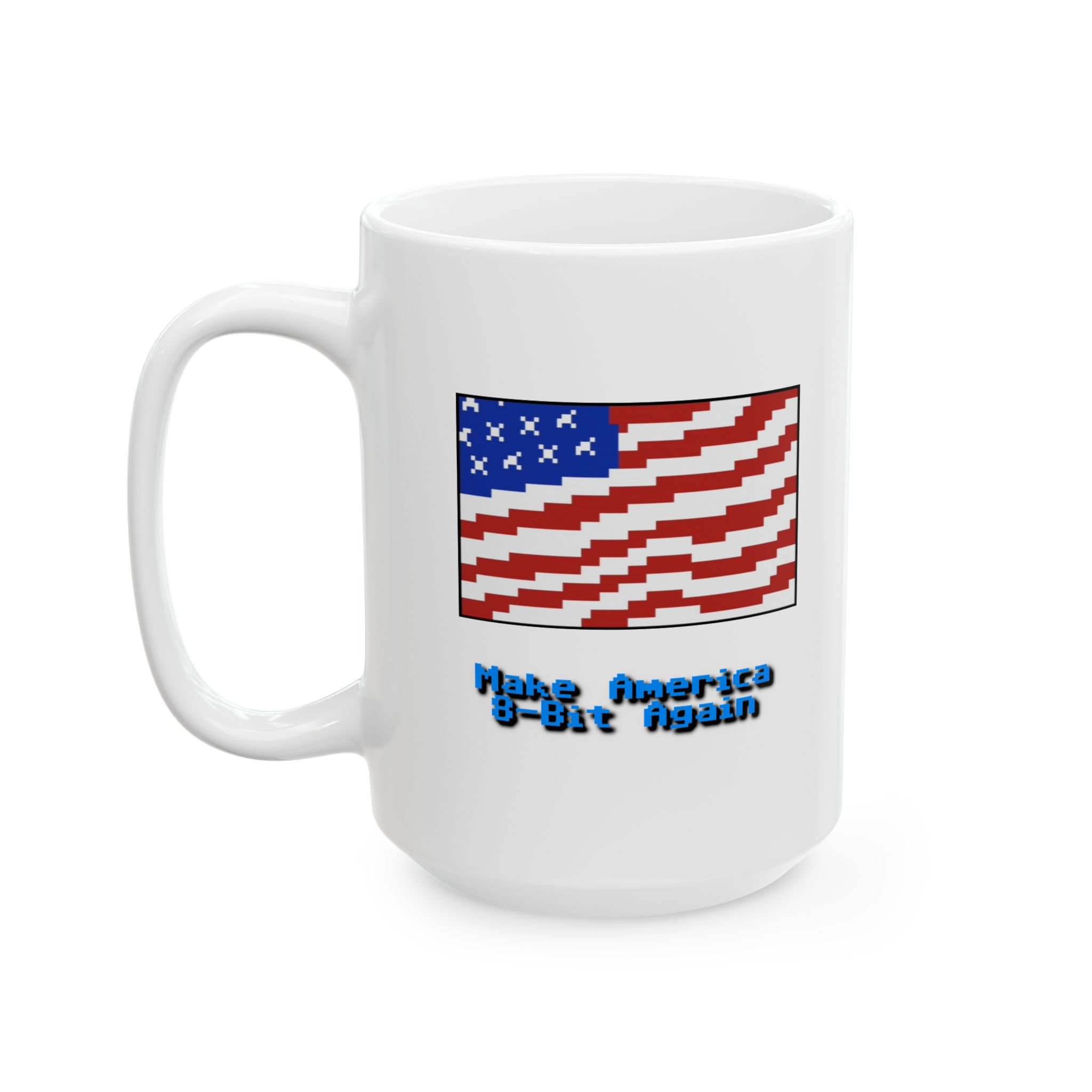 Make America 8 Bit Again Ceramic Mug, (11oz, 15oz) - Image 4