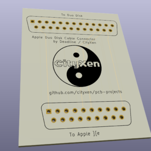 Apple Duo Disk Cable PCB